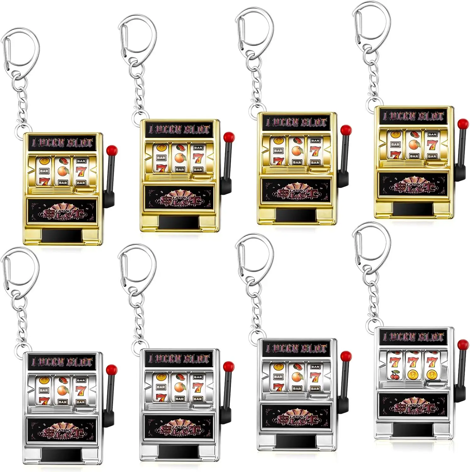 Mini Slot Machine Keychain Bulk Las Vegas Party Favor Casino Carnival Gift Decoration
Mini Slot Machine Keychain Bulk Las Vegas Party Favor Casino Carnival Gift Decoration