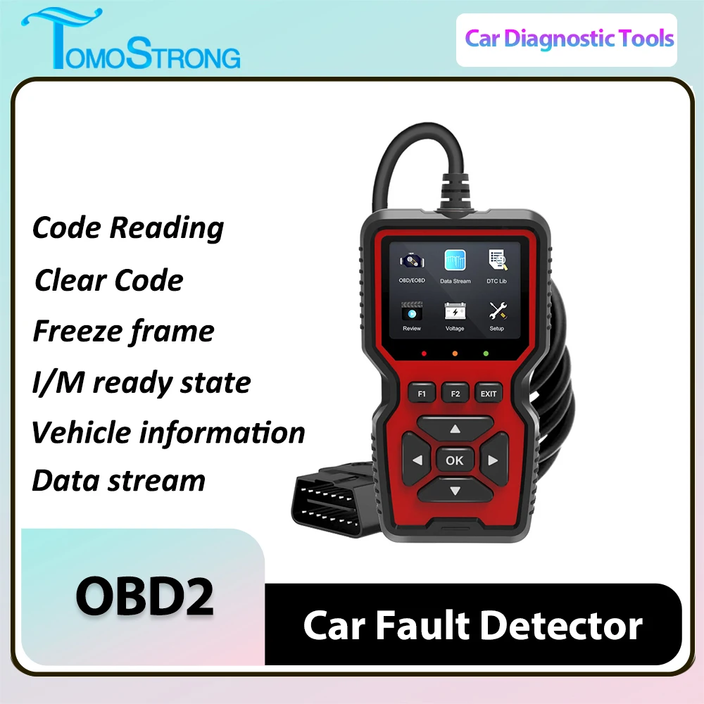OBD2 автомобильный детектор неисправностей, диагностические инструменты, считывание и чтение кодов, дисплей информации о транспортном средстве, профессиональный Автомобильный сканер
OBD2 автомобильный детектор неисправностей, диагностические инструменты, считывание и чтение кодов, дисплей информации о транспортном средстве, профессиональный Автомобильный сканер
