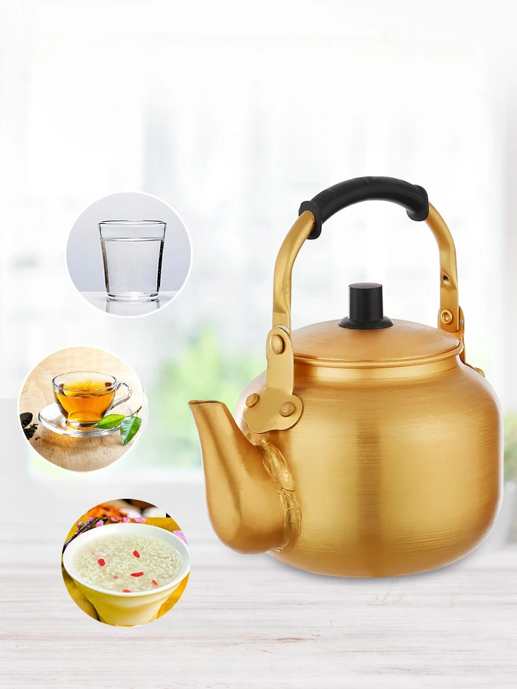 Kettle Yellow Aluminum Non-Coated Non-Rust Warming Vessel Household Large Capacity Suitable for Hotel Golden New Chinese Style
Kettle Yellow Aluminum Non-Coated Non-Rust Warming Vessel Household Large Capacity Suitable for Hotel Golden New Chinese Style