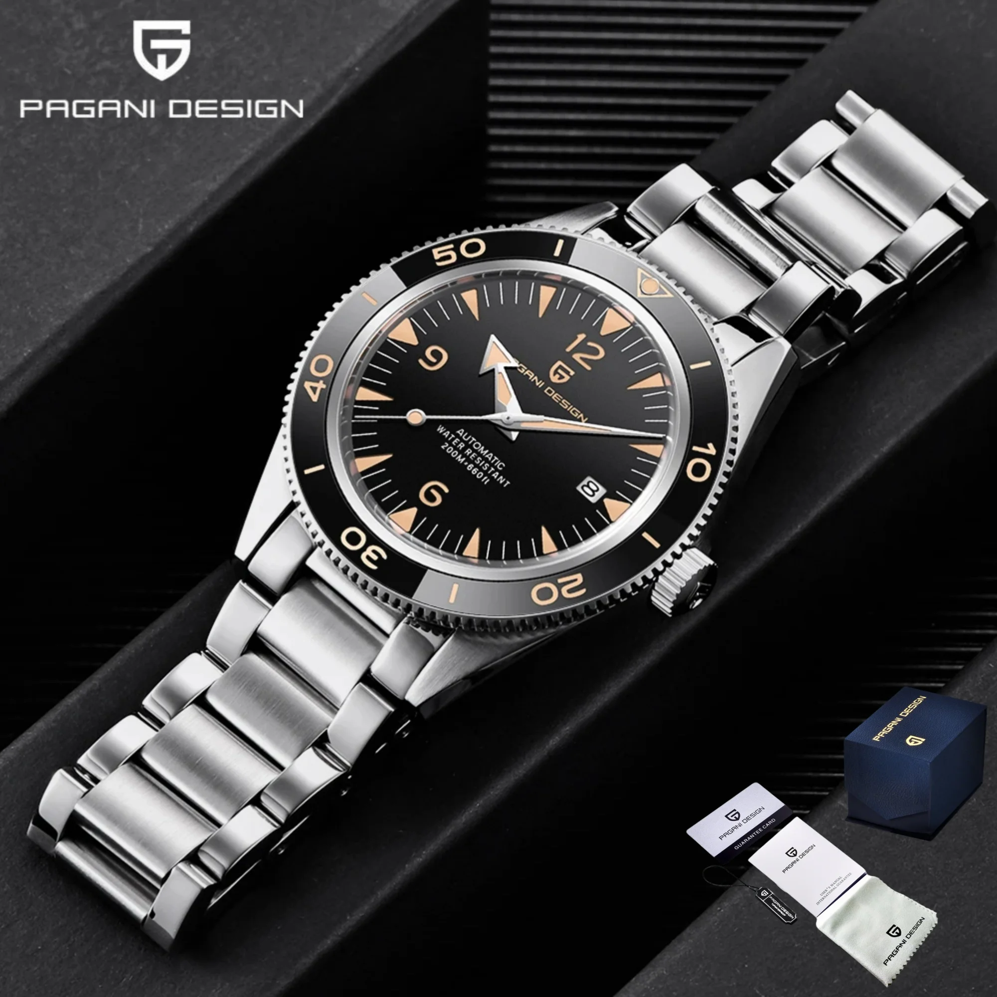 PAGANI DESIGN 2025 New Men's Mechanical Watch NH35 NH36 41mm Sapphire Crystal Waterproof 200m Stainless Steel Reloj Hombre
PAGANI DESIGN 2025 New Men's Mechanical Watch NH35 NH36 41mm Sapphire Crystal Waterproof 200m Stainless Steel Reloj Hombre