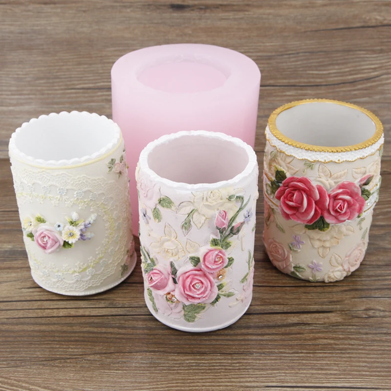 PRZY Mold Silicone Flower Pen Holder 3d Molds Cement Gypsum Resin Moulds Clay Day Crafts Vase Flowerpot Moulds Eco-friendly
PRZY Mold Silicone Flower Pen Holder 3d Molds Cement Gypsum Resin Moulds Clay Day Crafts Vase Flowerpot Moulds Eco-friendly