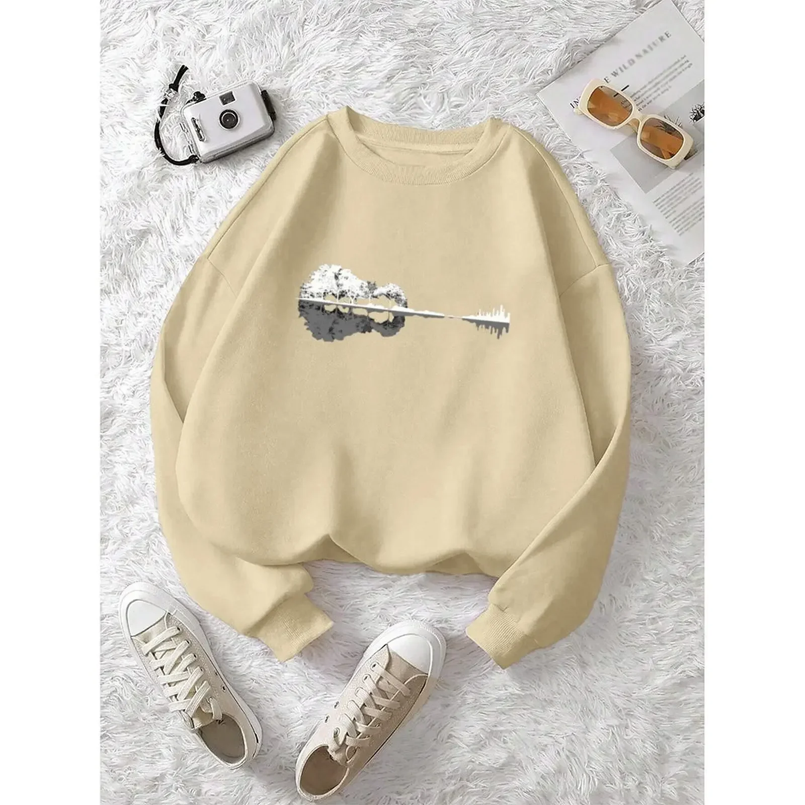 Y2k Round Neck Women Sweater Velvet Winter Casual Streetwear Comfortable Long Sleeved Pullovers Autumn Woman Clothes 2025
Y2k Round Neck Women Sweater Velvet Winter Casual Streetwear Comfortable Long Sleeved Pullovers Autumn Woman Clothes 2025