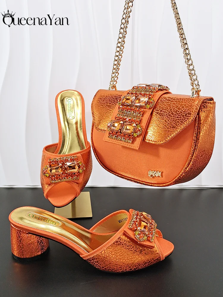 2026 New Products Fashionable Evening Shoes and Bag Set Mid-Heel Peep Toe Shoes and Soft Bag Commuting Shoes and Bag
2026 New Products Fashionable Evening Shoes and Bag Set Mid-Heel Peep Toe Shoes and Soft Bag Commuting Shoes and Bag