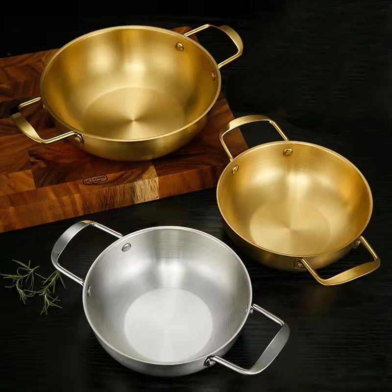 Stainless Steel Korean Ramen Pot Double-ear Induction Cooker Small Cooking Pot Household Dormitory Instant Noodles Seafood Pot
Stainless Steel Korean Ramen Pot Double-ear Induction Cooker Small Cooking Pot Household Dormitory Instant Noodles Seafood Pot