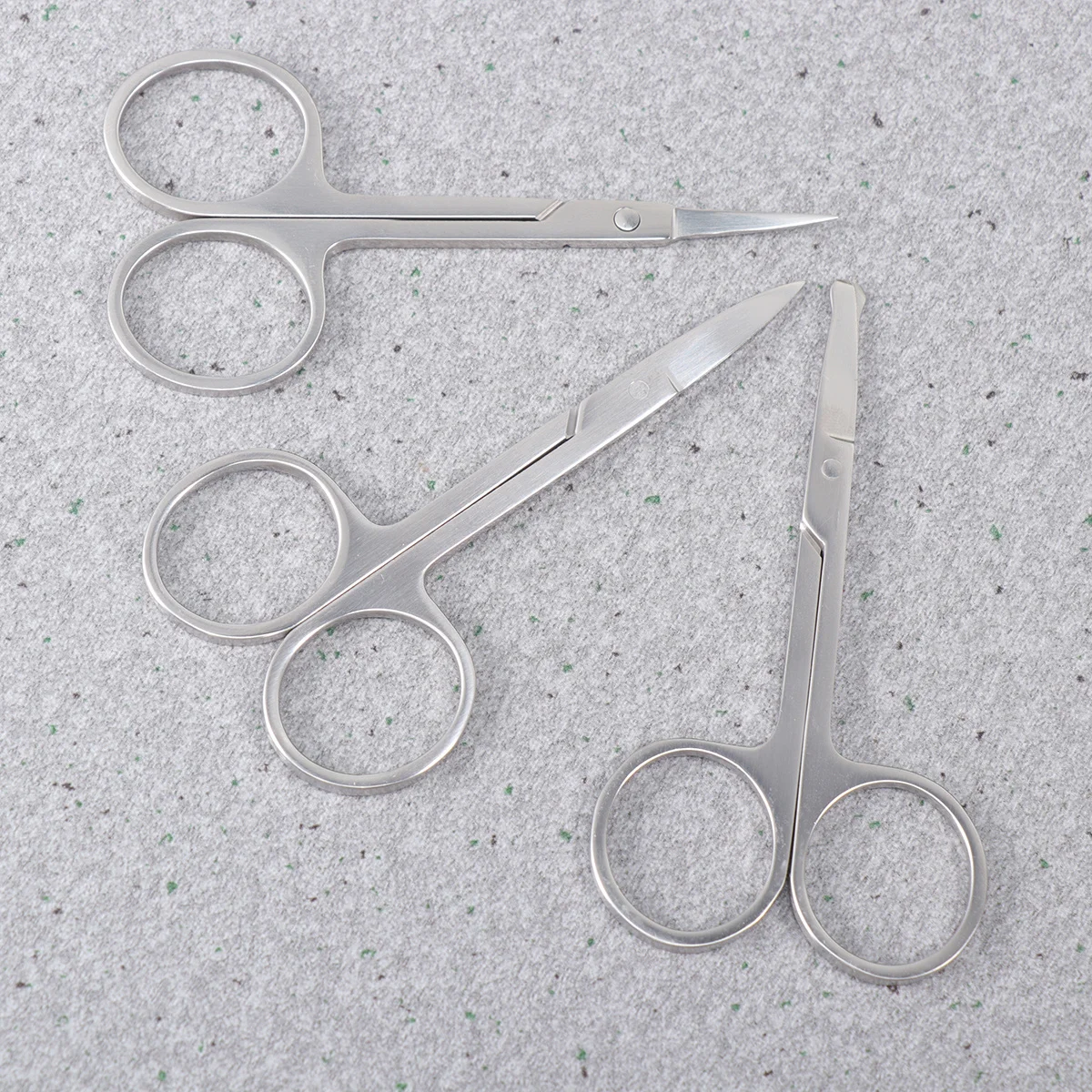 3Pcs Professional Nose Hair and Eyebrow Scissors Stainless Steel Sharp Trimmer with Rounded Edges for Safe Comfortable Use
3Pcs Professional Nose Hair and Eyebrow Scissors Stainless Steel Sharp Trimmer with Rounded Edges for Safe Comfortable Use