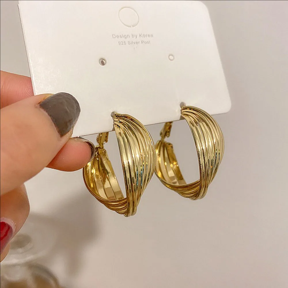 Silvery Needle Earrings Geometric Twisted Face Ear Rings New Personalized Fashionable And Elegant Jewelry For Women
Silvery Needle Earrings Geometric Twisted Face Ear Rings New Personalized Fashionable And Elegant Jewelry For Women