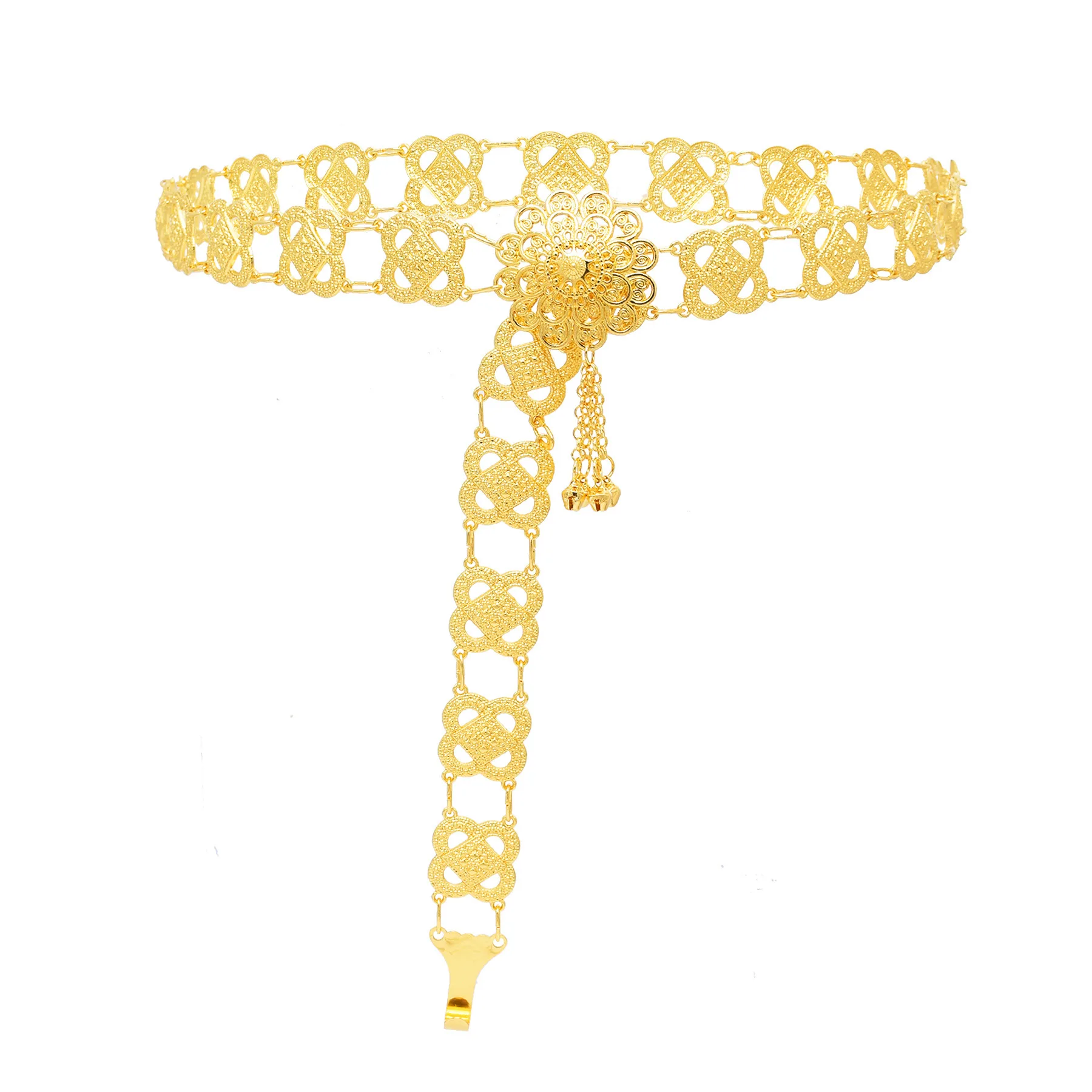 Bohemian-style Zinc Alloy Waist Chain Belly Dance Belt Dai Ethnic Southeast Asian Minority Style Waist Accessory 106cm
Bohemian-style Zinc Alloy Waist Chain Belly Dance Belt Dai Ethnic Southeast Asian Minority Style Waist Accessory 106cm