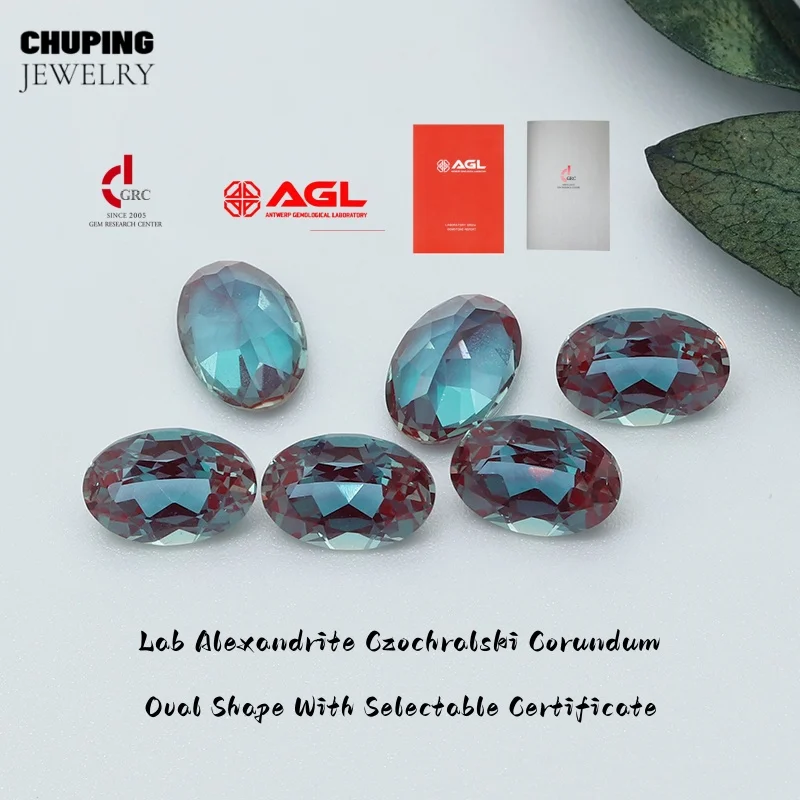 Top Lab Alexandrite Czochralski Corundum Green Bottom Oval Shape With AGL Certificate Cultivate Alexandrite For Jewelry Making
Top Lab Alexandrite Czochralski Corundum Green Bottom Oval Shape With AGL Certificate Cultivate Alexandrite For Jewelry Making