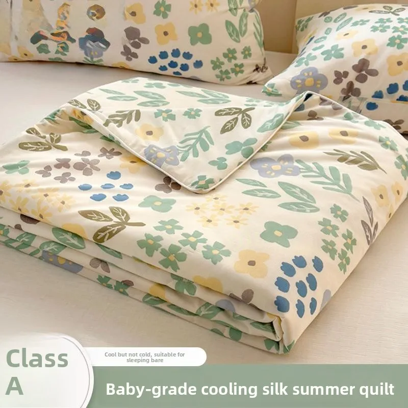 Summer Cool Feeling Ice Silk Air Conditioner Quilt Single Double Thin Washable Student Dormitory Summer Quilt Machine Washable
Summer Cool Feeling Ice Silk Air Conditioner Quilt Single Double Thin Washable Student Dormitory Summer Quilt Machine Washable
