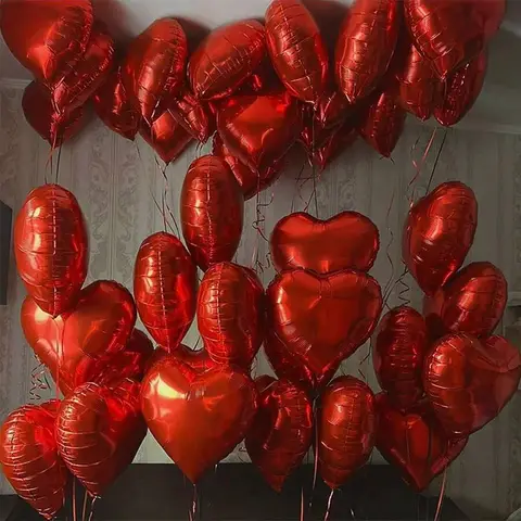 3/5/10/15/20 Red Love Aluminum Film Balloon Birthday Party Anniversary Wedding Romantic Decoration Decoration Decoration