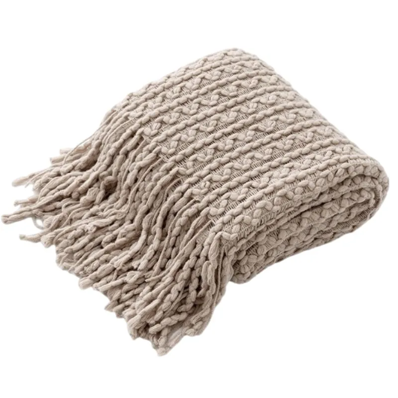 Khaki Boho Chunky Knitted Blanket with Tassel Vintage Luxury Sofa Couch Bedspread Summer Farmhouse Style Big Size Bed Cover Gift
Khaki Boho Chunky Knitted Blanket with Tassel Vintage Luxury Sofa Couch Bedspread Summer Farmhouse Style Big Size Bed Cover Gift