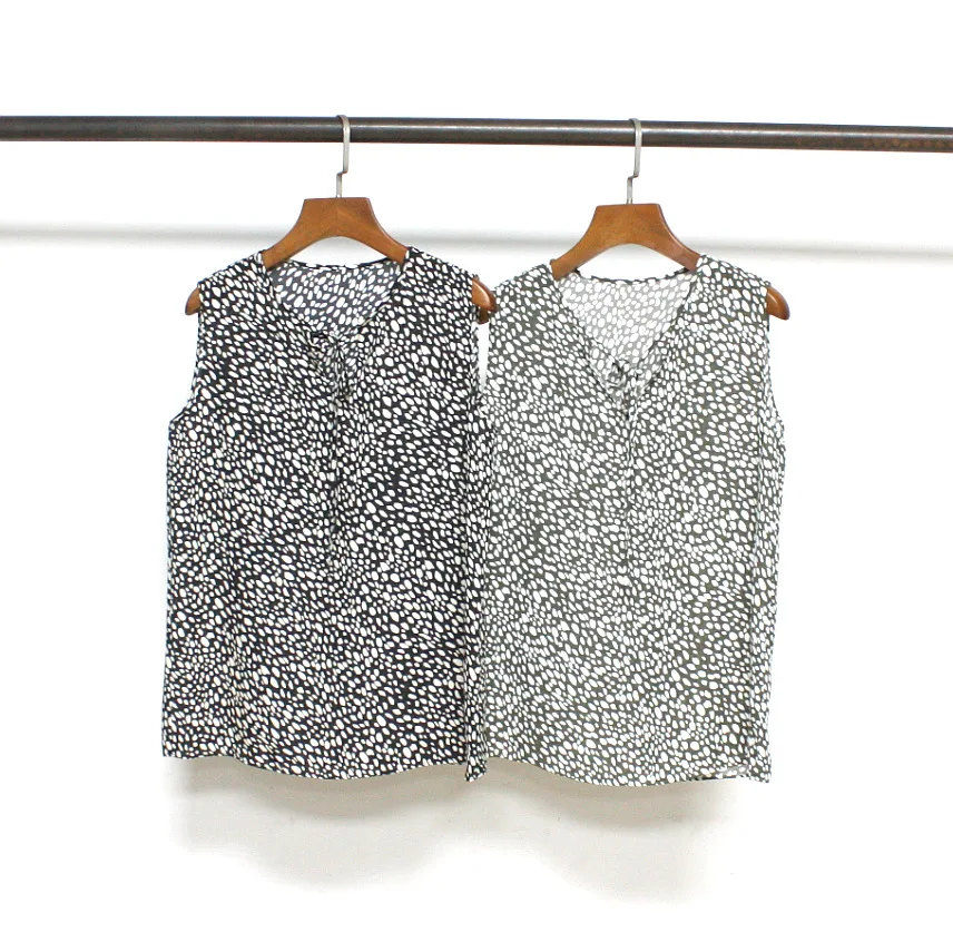 Withered Polk Collar Lace Up Round Neck Sleeveless Shirt For Home Wear Printed Sleeveless Vest T-shirt Woman Clothes
Withered Polk Collar Lace Up Round Neck Sleeveless Shirt For Home Wear Printed Sleeveless Vest T-shirt Woman Clothes