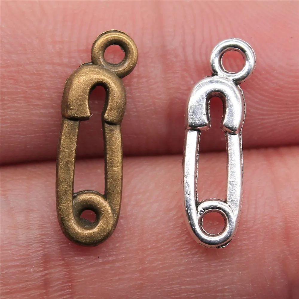 Wholesale 300pcs/bag 19x6mm Charm Safety Pin Baby Diaper Bronze Silver Color Pendants Jewelry Making DIY Handmade Craft
Wholesale 300pcs/bag 19x6mm Charm Safety Pin Baby Diaper Bronze Silver Color Pendants Jewelry Making DIY Handmade Craft