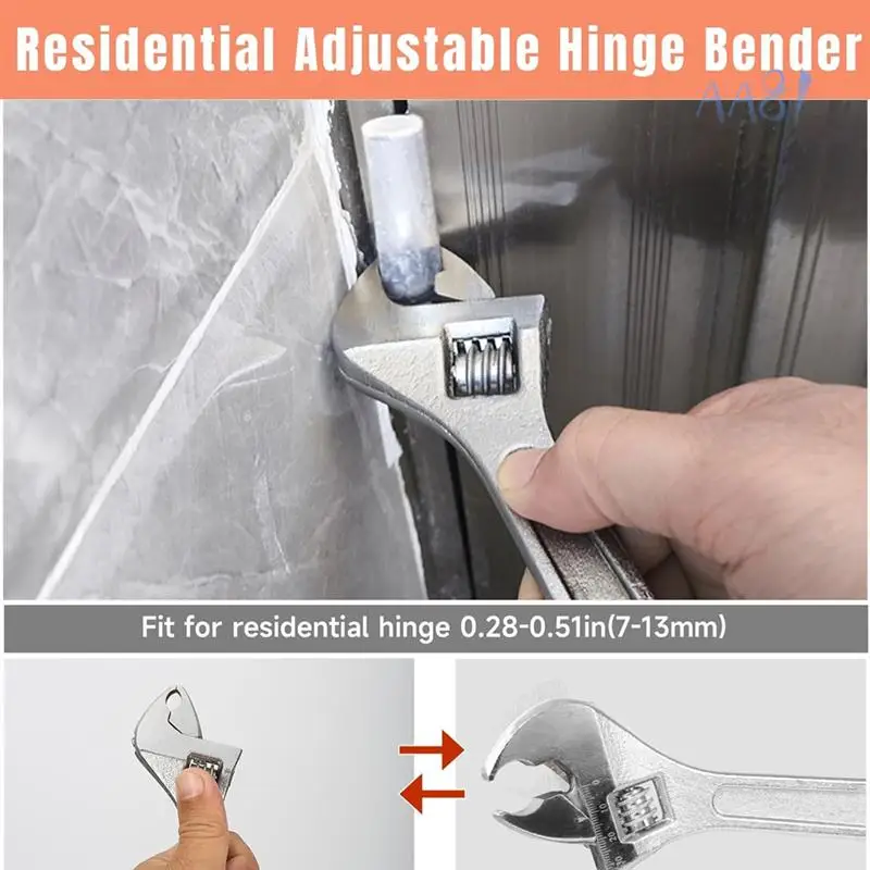 AA81-Door Hinge Adjuster With Pin Extraction, Suitable For 7Mm-13Mm Residential Hinges
AA81-Door Hinge Adjuster With Pin Extraction, Suitable For 7Mm-13Mm Residential Hinges
