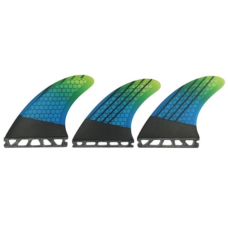 UPSURF FUTURE Fins Fiber Honeycomb Surfboard Fins Blue-green gradient Surf Fin Single Tabs Surfing Stabilizer Thruster 3 Fins
UPSURF FUTURE Fins Fiber Honeycomb Surfboard Fins Blue-green gradient Surf Fin Single Tabs Surfing Stabilizer Thruster 3 Fins