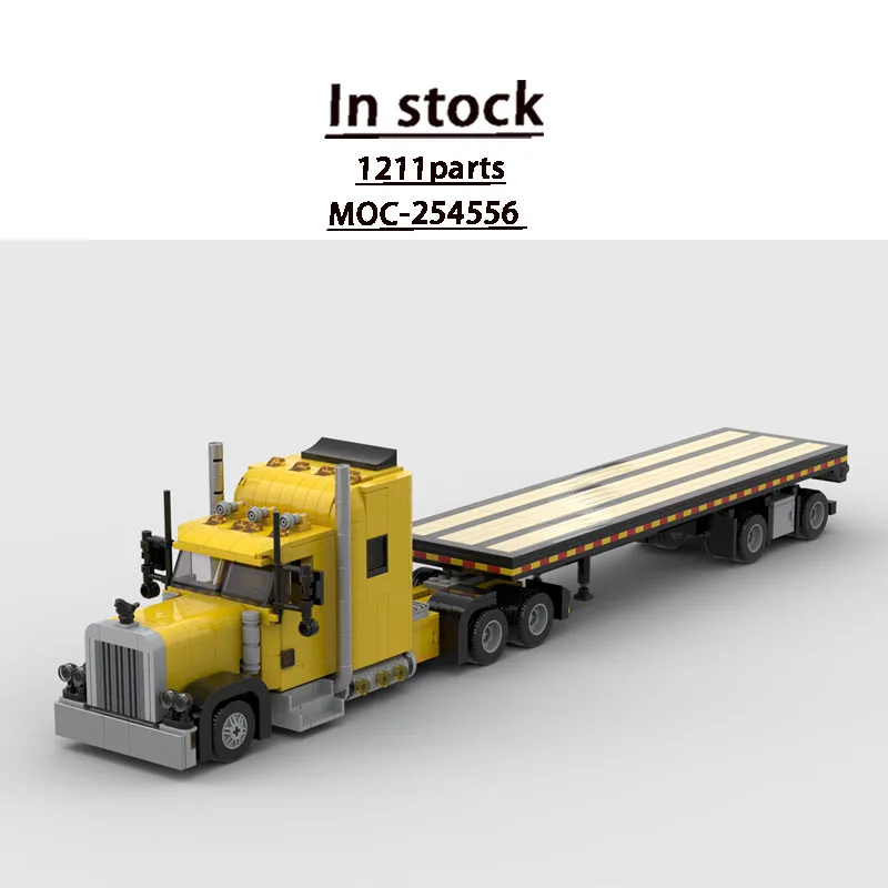 MOC-254556 New Military Cargo Flatbed Trailer Building Block Model 1211 Parts Boys Children's Birthday Christmas Toy Gift
MOC-254556 New Military Cargo Flatbed Trailer Building Block Model 1211 Parts Boys Children's Birthday Christmas Toy Gift