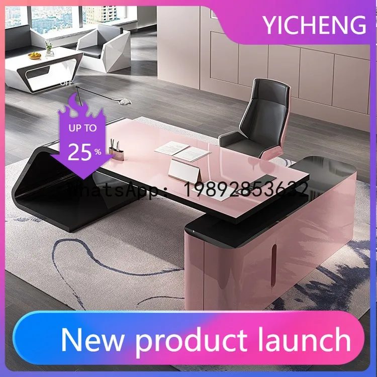 Hys lacquered office desk - stylish women's executive desk - pink manager's desk
Hys lacquered office desk - stylish women's executive desk - pink manager's desk