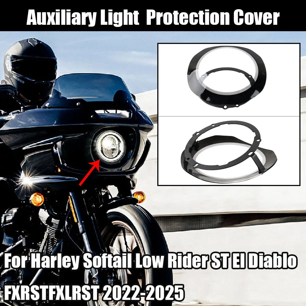 NEW For Harley Softail Low Rider ST El Diablo FXRST FXLRST 2022-2025 Motorcycle Auxiliary Light Protection Cover Front Headlight
NEW For Harley Softail Low Rider ST El Diablo FXRST FXLRST 2022-2025 Motorcycle Auxiliary Light Protection Cover Front Headlight