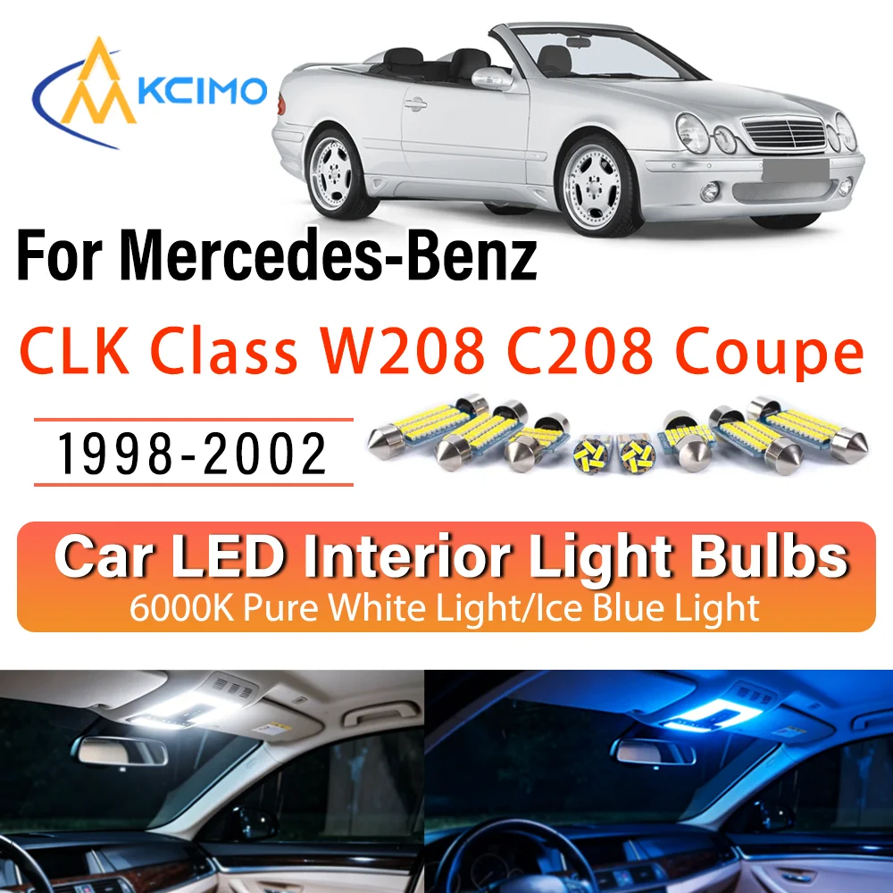 For Mercedes-Benz CLK Class W208 C208 Coupe 1998-2002 LED Interior Light Kit Replacement Dome Map Trunk Cabin Lamps Upgrade
For Mercedes-Benz CLK Class W208 C208 Coupe 1998-2002 LED Interior Light Kit Replacement Dome Map Trunk Cabin Lamps Upgrade