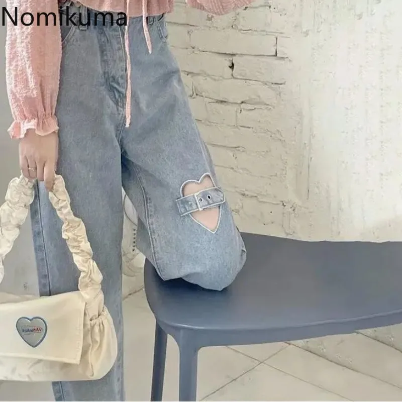Streetwear Women Jeans High Waist Vintage Pantalon Femme Chic Casual Y2k Wide Leg Pants Loose Hollow Out Korean Denim Trousers
Streetwear Women Jeans High Waist Vintage Pantalon Femme Chic Casual Y2k Wide Leg Pants Loose Hollow Out Korean Denim Trousers