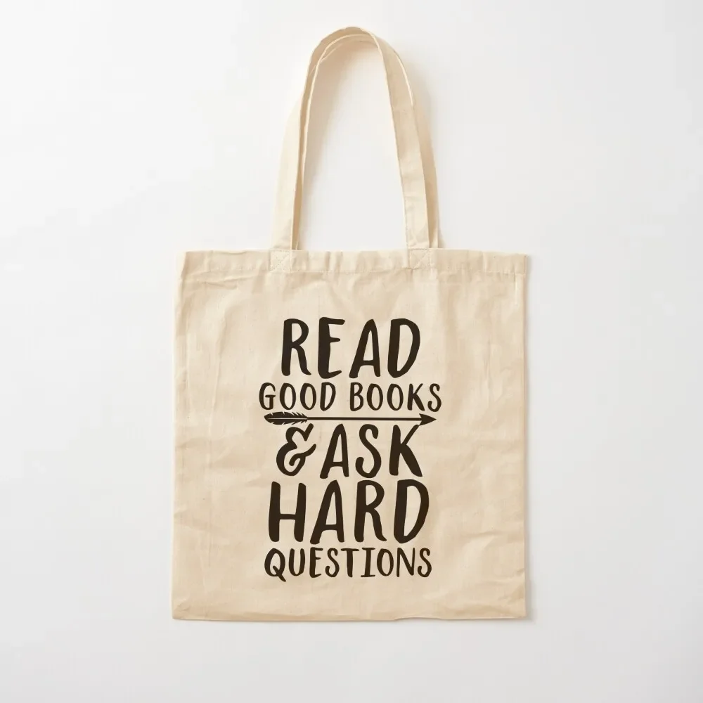 Read good books and ask hard questions Tote Bag Fabric bag Portable shopping bag shopper bags
Read good books and ask hard questions Tote Bag Fabric bag Portable shopping bag shopper bags