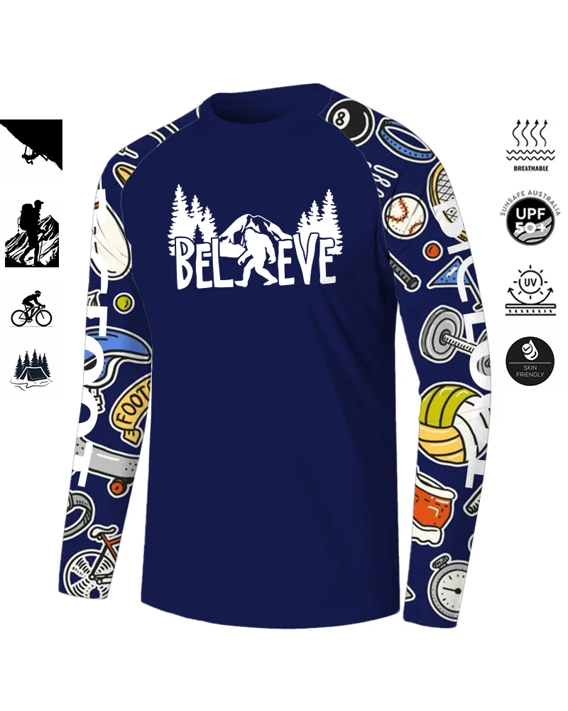 BIGFOOT Summer Running Clothes Men's Sports Sun Protection Long Sleeve Shirt Comfortable Breathable Sports Fishing Moisture
BIGFOOT Summer Running Clothes Men's Sports Sun Protection Long Sleeve Shirt Comfortable Breathable Sports Fishing Moisture