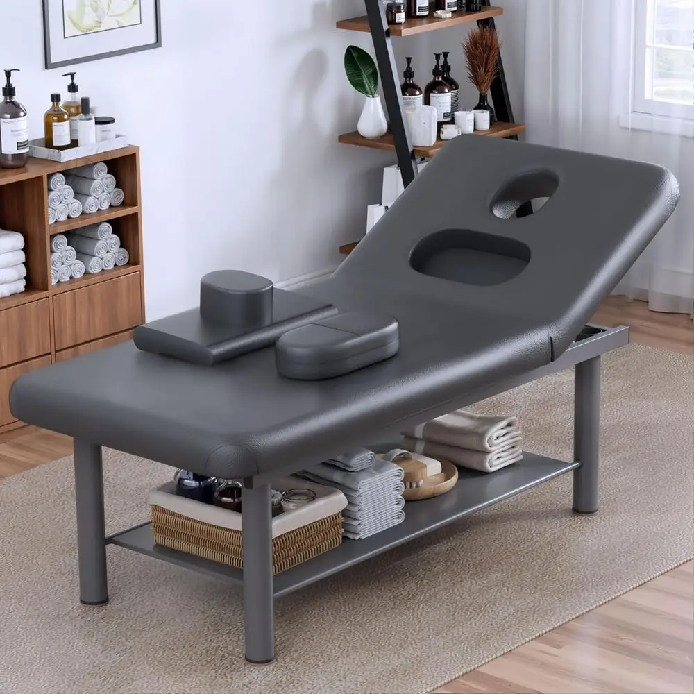 Sturdy Adjustable Massage Table, 31.5 Wide for Spa and Therapy, Metal Frame with PU Leather
Sturdy Adjustable Massage Table, 31.5 Wide for Spa and Therapy, Metal Frame with PU Leather