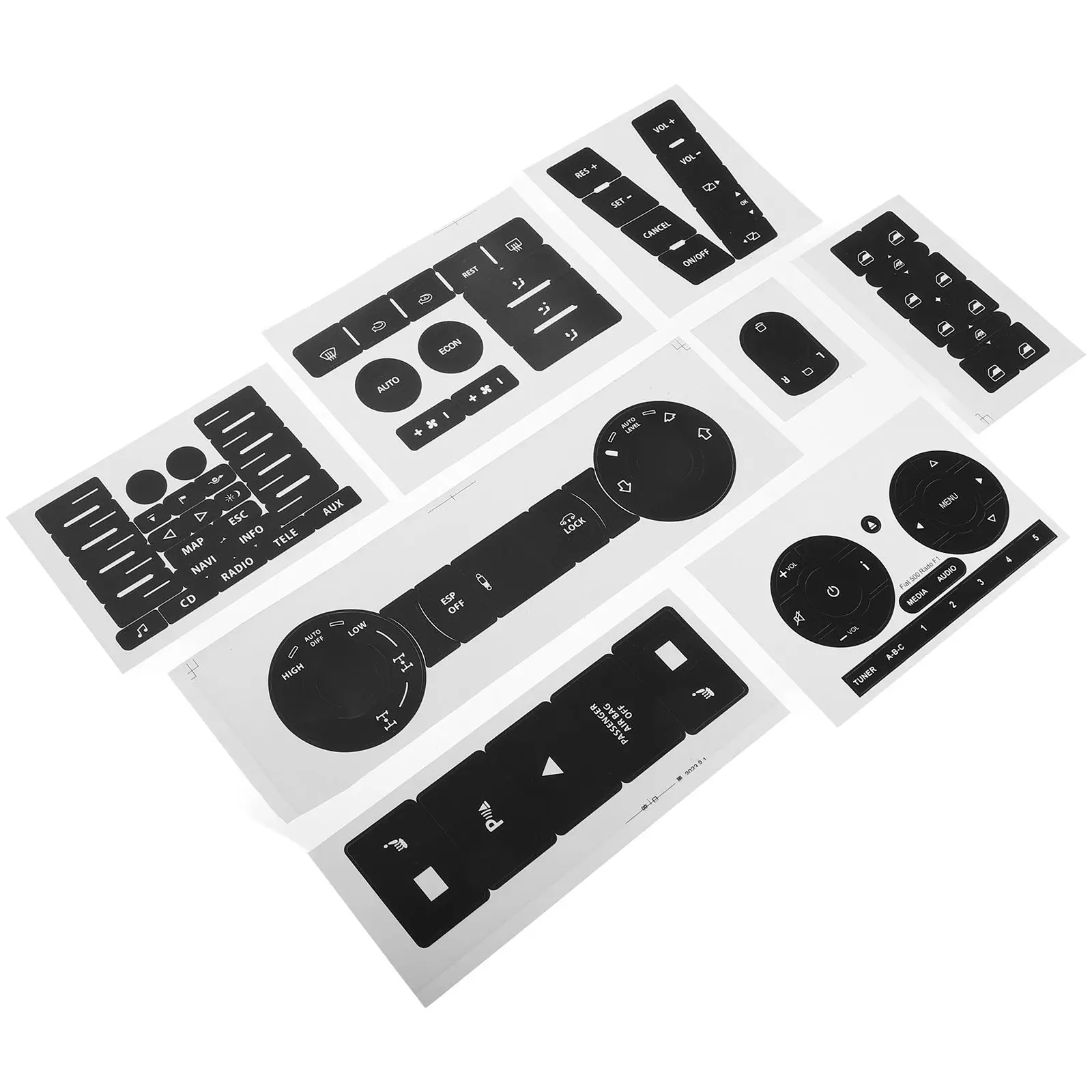 Car Button Repair Kit Black Stickers Decals for Buttons Replacement Dash Panel Reliable Material Easy Install
Car Button Repair Kit Black Stickers Decals for Buttons Replacement Dash Panel Reliable Material Easy Install