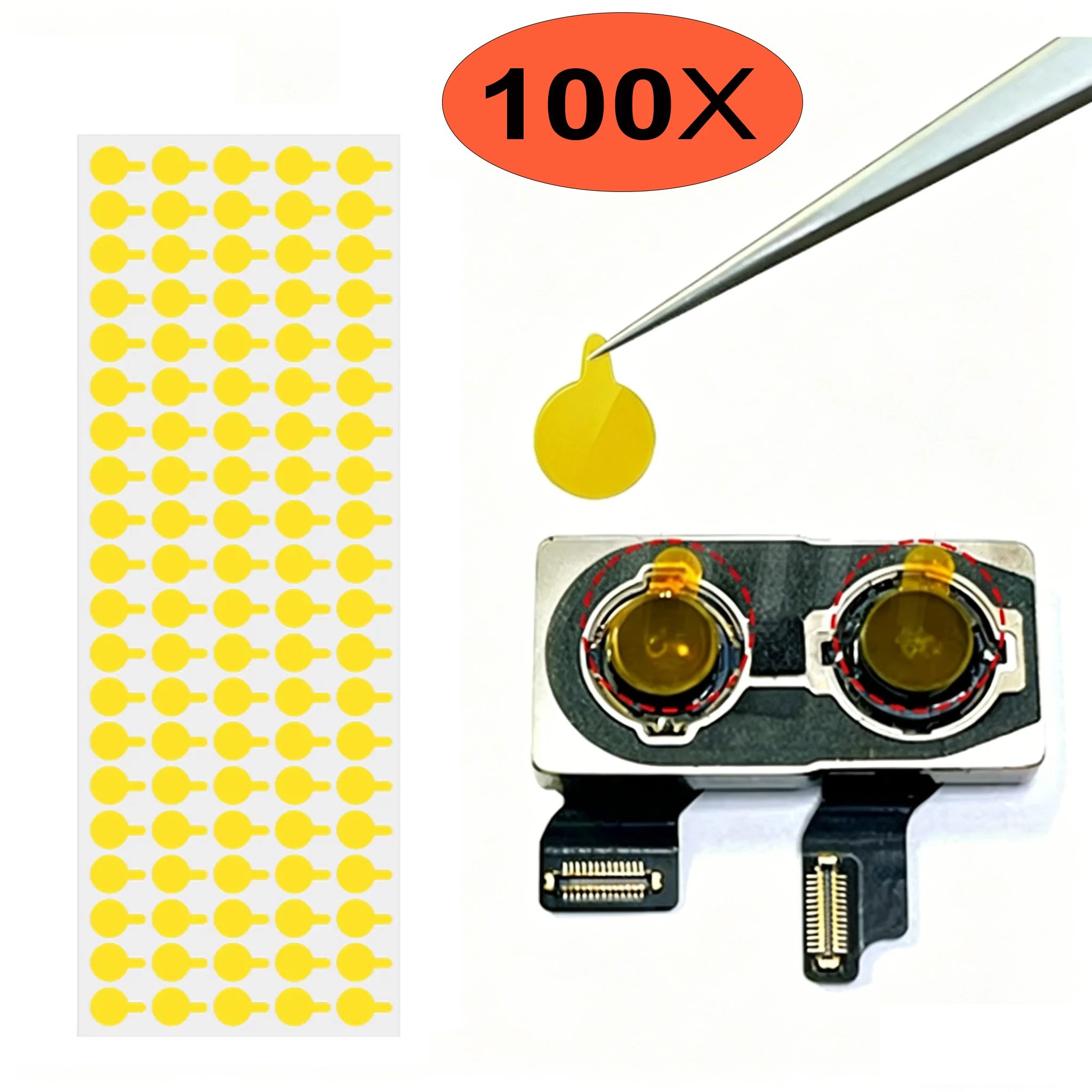 100Pcs Protective Camera Sticker For iPhone Samsung Camera Repair Infrared Dot Matrix replacement accessoriese
100Pcs Protective Camera Sticker For iPhone Samsung Camera Repair Infrared Dot Matrix replacement accessoriese