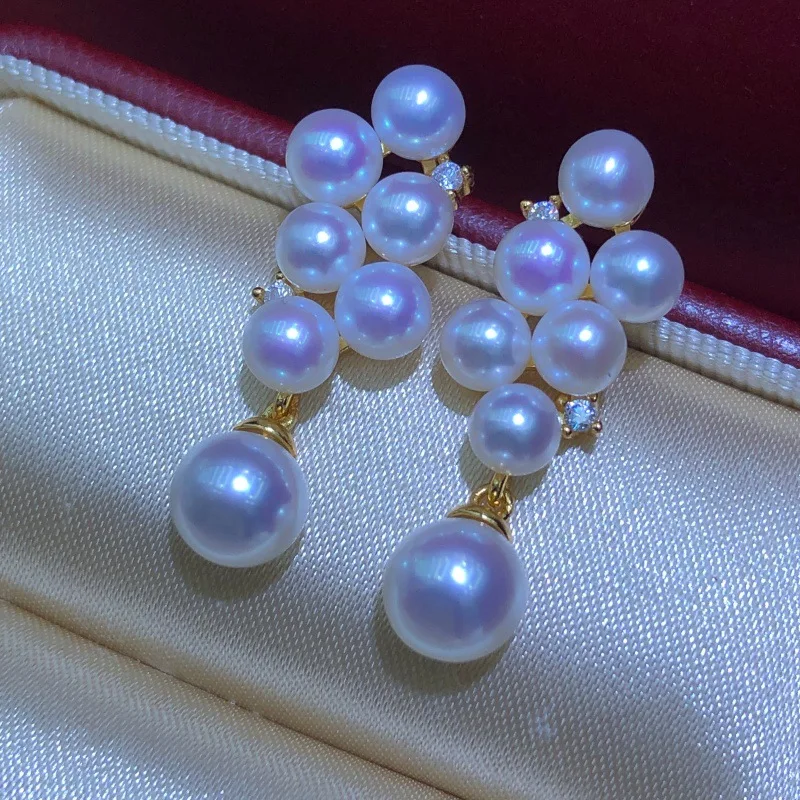 S925 Sterling Silver Earrings Mount Findings Settings Base Mounting Parts Accessory Fittings for 4-12mm Pearls
S925 Sterling Silver Earrings Mount Findings Settings Base Mounting Parts Accessory Fittings for 4-12mm Pearls