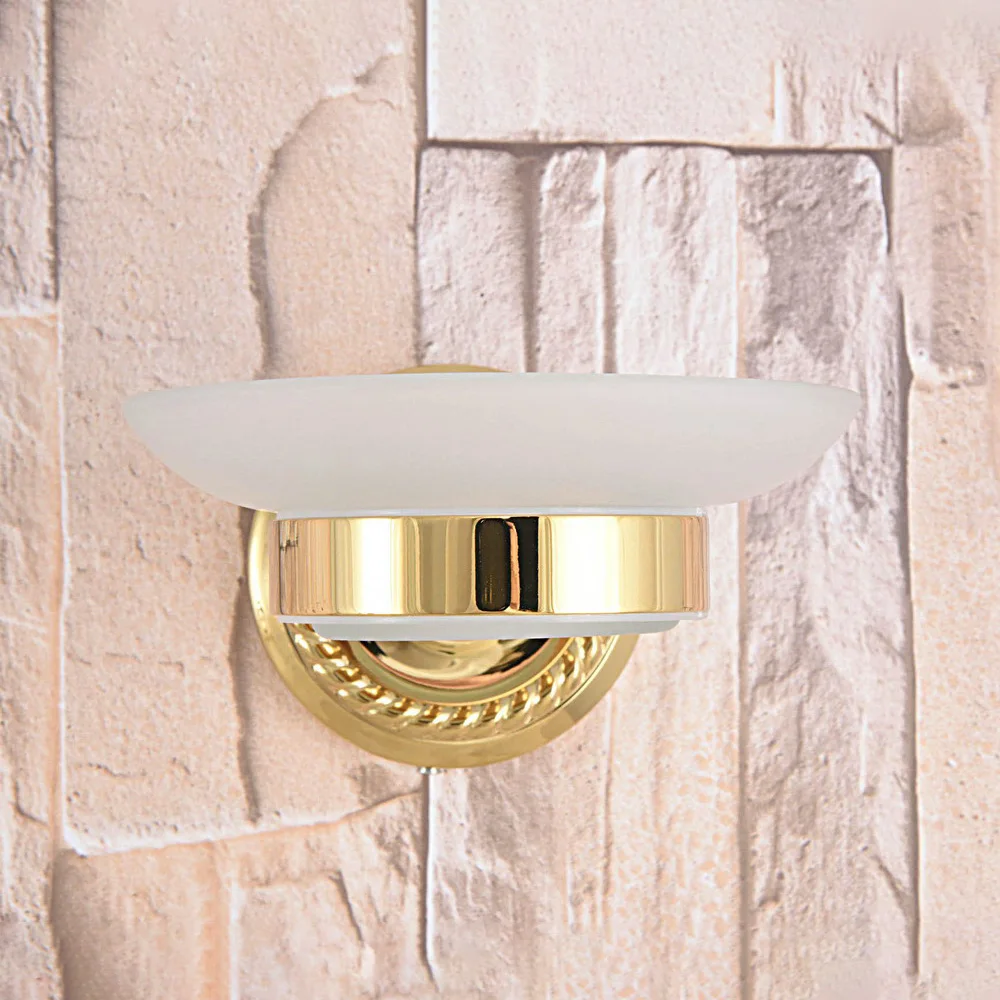 Luxury Gold Color Brass Wall Mounted Bathroom Hardware Accessories Scrub Glass Soap Dish Holder Dba588
Luxury Gold Color Brass Wall Mounted Bathroom Hardware Accessories Scrub Glass Soap Dish Holder Dba588