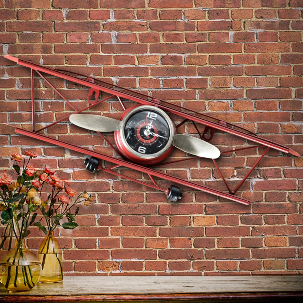 Retro Airplane Wall Vintage Iron Hanging For Bedroom Living Room Office Decorative Wall Clock No Needed Creative Table
Retro Airplane Wall Vintage Iron Hanging For Bedroom Living Room Office Decorative Wall Clock No Needed Creative Table