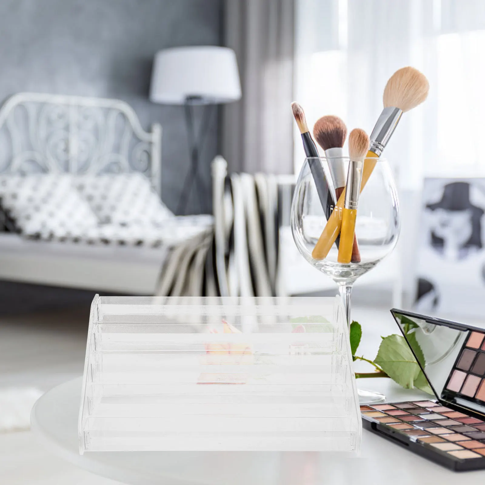 Multi-Layer Makeup Display Rack Clear Acrylic Organizer Desktop Nail Polish Lipstick Holder Stand Clear Desk Organizer 
Multi-Layer Makeup Display Rack Clear Acrylic Organizer Desktop Nail Polish Lipstick Holder Stand Clear Desk Organizer