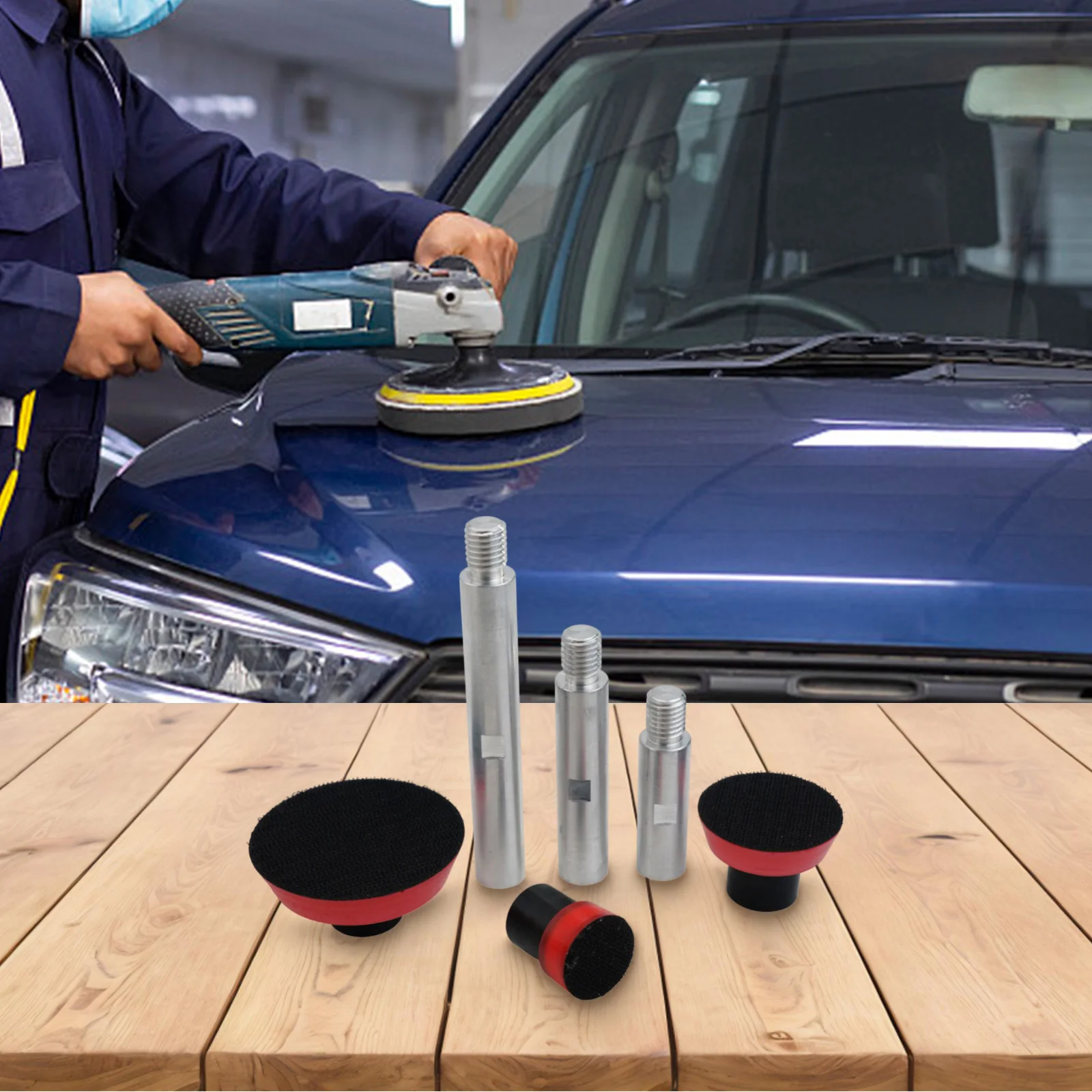 6pcs Polishing Pad Set Adapter Adapter Set 100mm Adapter Backing Pad Suitable For Angle Grinder 1 Inch Polishing Pad
6pcs Polishing Pad Set Adapter Adapter Set 100mm Adapter Backing Pad Suitable For Angle Grinder 1 Inch Polishing Pad