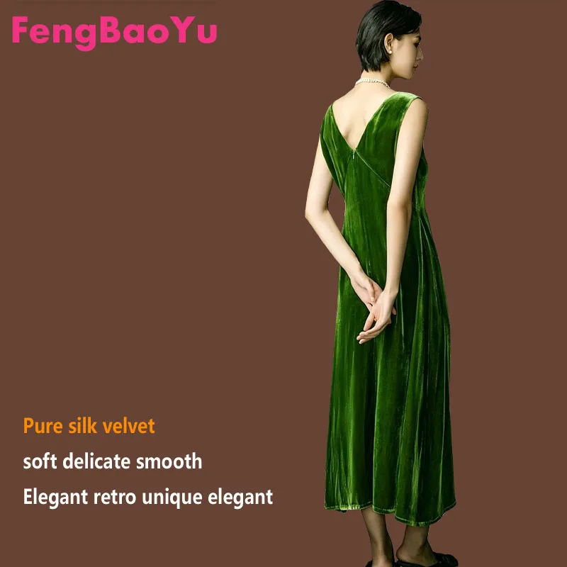 100% Natural Silk Velvet Women's Dress Sleeveless V-neck Blouse Style Formal Casual Evening Gown Comfortable Skin-Friendly
100% Natural Silk Velvet Women's Dress Sleeveless V-neck Blouse Style Formal Casual Evening Gown Comfortable Skin-Friendly