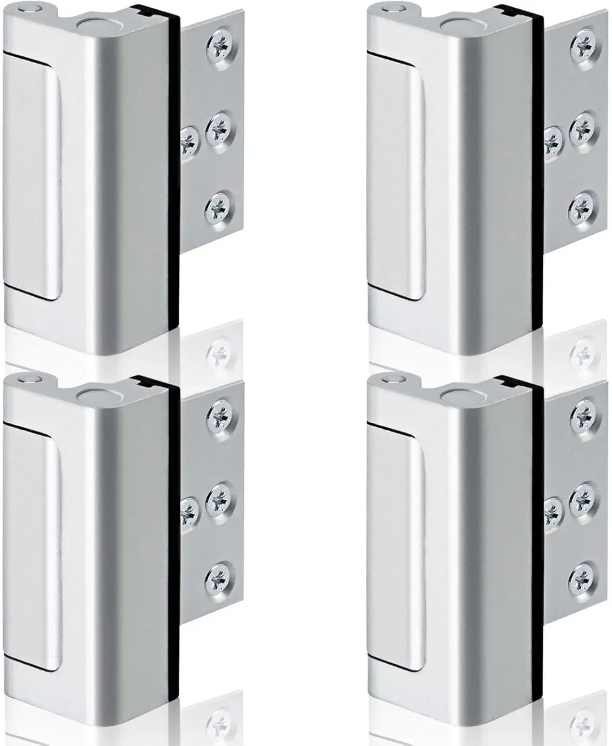 HOME 4PACK Home Security Door Reinforcement Lock, Add High Security to Home Aluminum Construction Finish, Silver
HOME 4PACK Home Security Door Reinforcement Lock, Add High Security to Home Aluminum Construction Finish, Silver