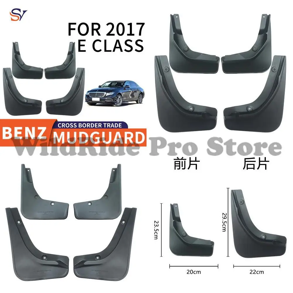 Front & Rear Mud Flaps for 2016-2023 Mercedes E CLASS W213 Easy Installation PP Soft Rubber Tire Protection
Front & Rear Mud Flaps for 2016-2023 Mercedes E CLASS W213 Easy Installation PP Soft Rubber Tire Protection