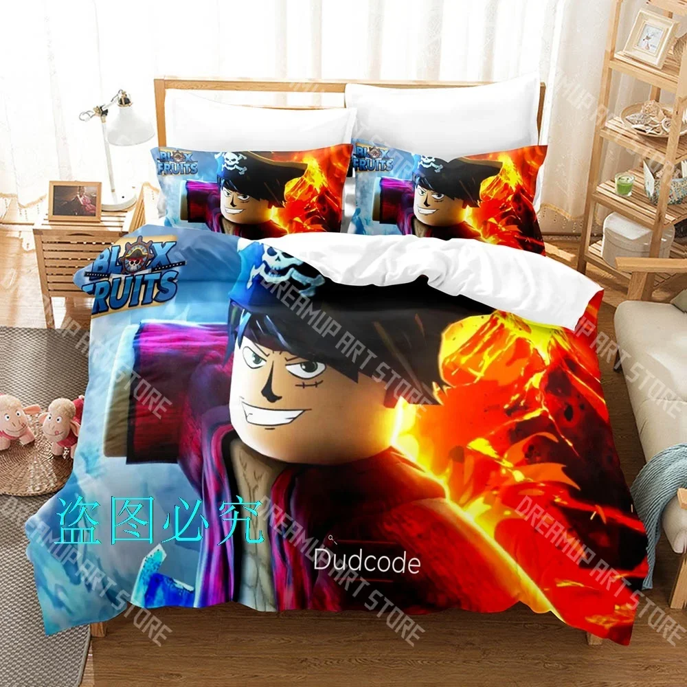 Cartoon 3D game B-blox fruits Duvet Cover Pillowcase Bedding Set Adult Boy Girl Bedroom Decoration Children Single Double Size
Cartoon 3D game B-blox fruits Duvet Cover Pillowcase Bedding Set Adult Boy Girl Bedroom Decoration Children Single Double Size