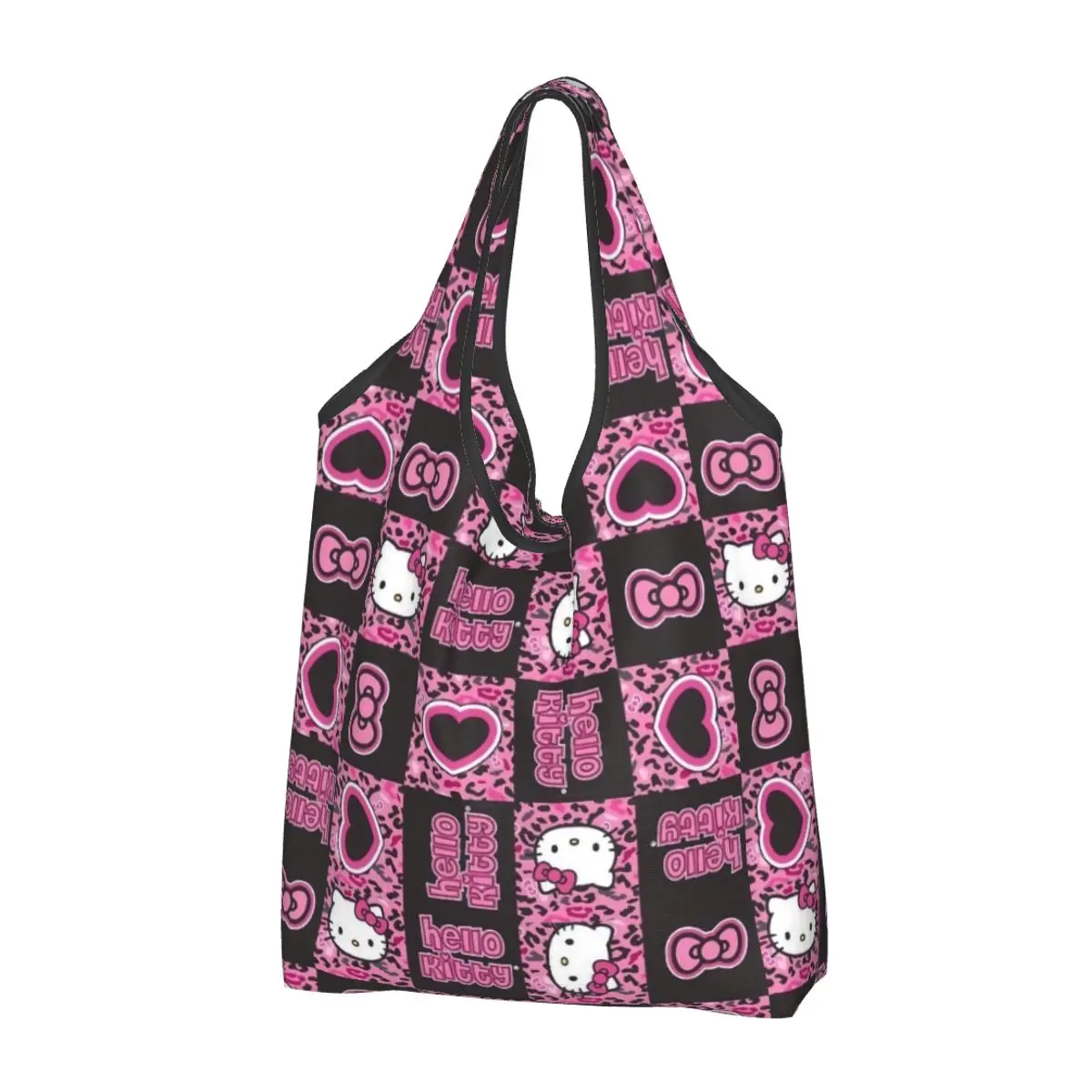Hello Kitty Cartoon Reusable Shopping Grocery Bags Foldable 50LB Weight Capacity Kawaii Eco Bag Eco-Friendly Durable
Hello Kitty Cartoon Reusable Shopping Grocery Bags Foldable 50LB Weight Capacity Kawaii Eco Bag Eco-Friendly Durable