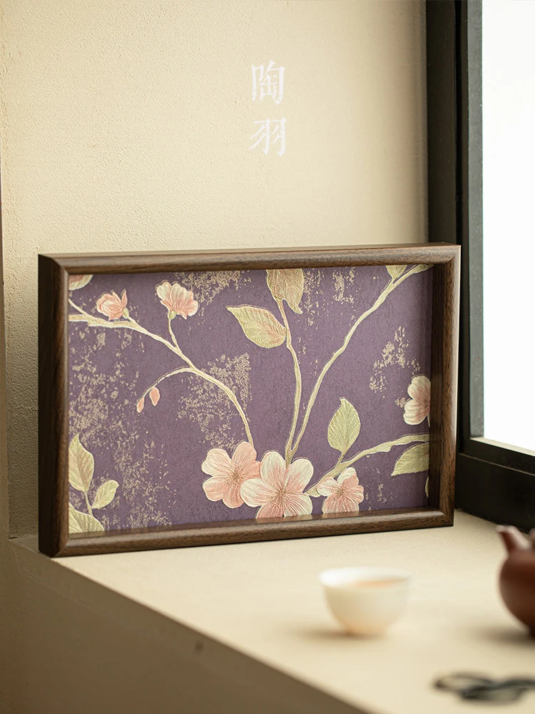 Simple New Chinese Style Purple Incense Tea Tray Small Long Rectangle Tea Plate Gongfu Tea Accessories Wooden Dry Pore Type
Simple New Chinese Style Purple Incense Tea Tray Small Long Rectangle Tea Plate Gongfu Tea Accessories Wooden Dry Pore Type