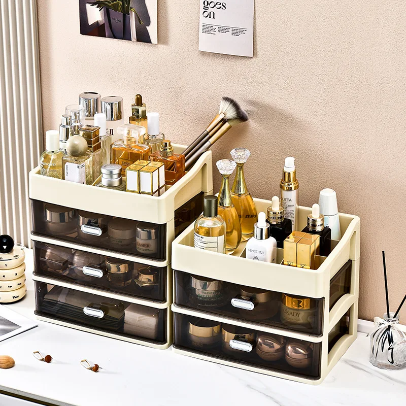Desktop cosmetics storage box, drawer style shelf, skincare products, miscellaneous items, raised enlarged multi-layer cabinet
Desktop cosmetics storage box, drawer style shelf, skincare products, miscellaneous items, raised enlarged multi-layer cabinet