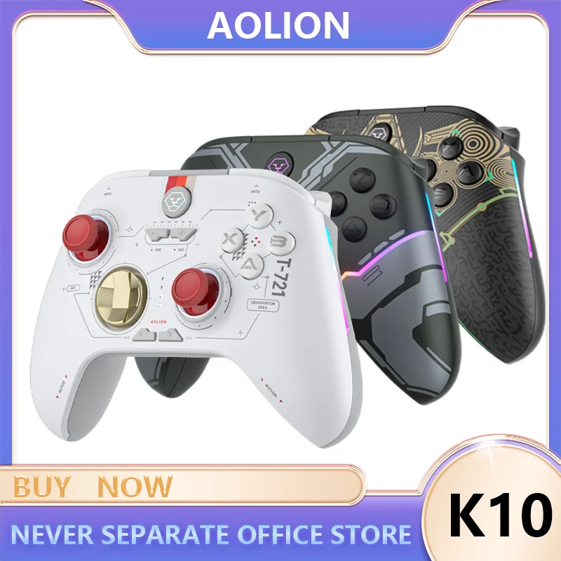 Беспроводной Bluetooth геймпад Aolion K10, двойной холл, вибрирование тела, Rgb ПК, электронные спортивные геймеры, переключатель, эргономичный ПК, iPad, аксессуары, подарки
Беспроводной Bluetooth геймпад Aolion K10, двойной холл, вибрирование тела, Rgb ПК, электронные спортивные геймеры, переключатель, эргономичный ПК, iPad, аксессуары, подарки