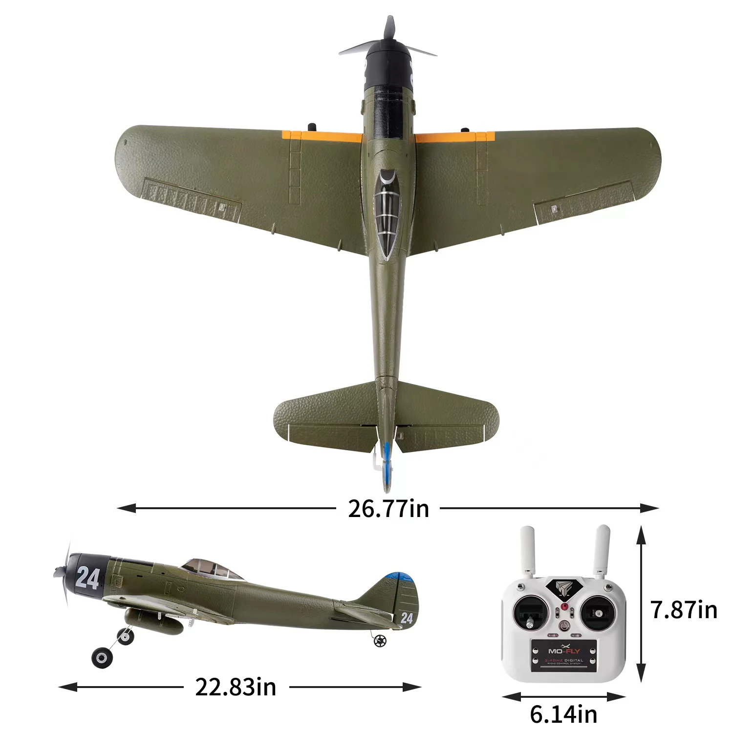 Ki-84 690MM 27.16-Inch Zero-Fighter Remote Controlled Plane Airplane for Beginners Adults Expert 4-Channel Brushless Motor Hobby
Ki-84 690MM 27.16-Inch Zero-Fighter Remote Controlled Plane Airplane for Beginners Adults Expert 4-Channel Brushless Motor Hobby