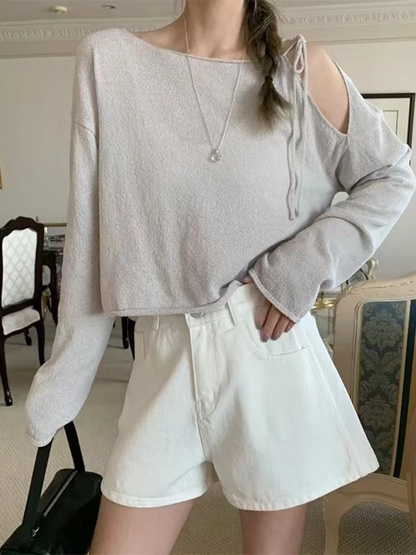 Oulder Bared Long Sve Солнцезащитный вязаный топ женский летний свободный круглый Ne ort Cover up irt повседневный рукав для поездок на работу
Oulder Bared Long Sve Солнцезащитный вязаный топ женский летний свободный круглый Ne ort Cover up irt повседневный рукав для поездок на работу