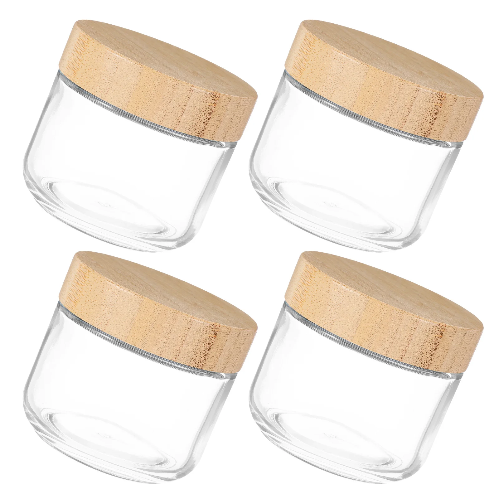 4Pcs Glass Kitchen Storage Jars Bamboo Lids Airtight Food Containers Flour Sugar Rice Canisters Pantry Organizer 
4Pcs Glass Kitchen Storage Jars Bamboo Lids Airtight Food Containers Flour Sugar Rice Canisters Pantry Organizer