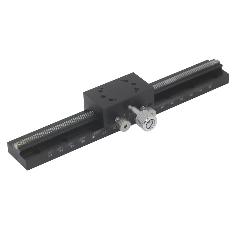 Manual X-axis dovetail rack and gear type slide - extended XDTLSA series adjustment slide
Manual X-axis dovetail rack and gear type slide - extended XDTLSA series adjustment slide