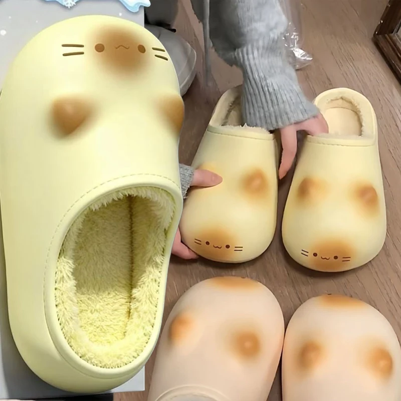 Ультралегкие плюшевые тапочки с изображением кота, женская домашняя непромокаемая обувь, забавные зимние теплые тапочки с кошачьими лапами, женская обувь для пар Kawaii
Ультралегкие плюшевые тапочки с изображением кота, женская домашняя непромокаемая обувь, забавные зимние теплые тапочки с кошачьими лапами, женская обувь для пар Kawaii