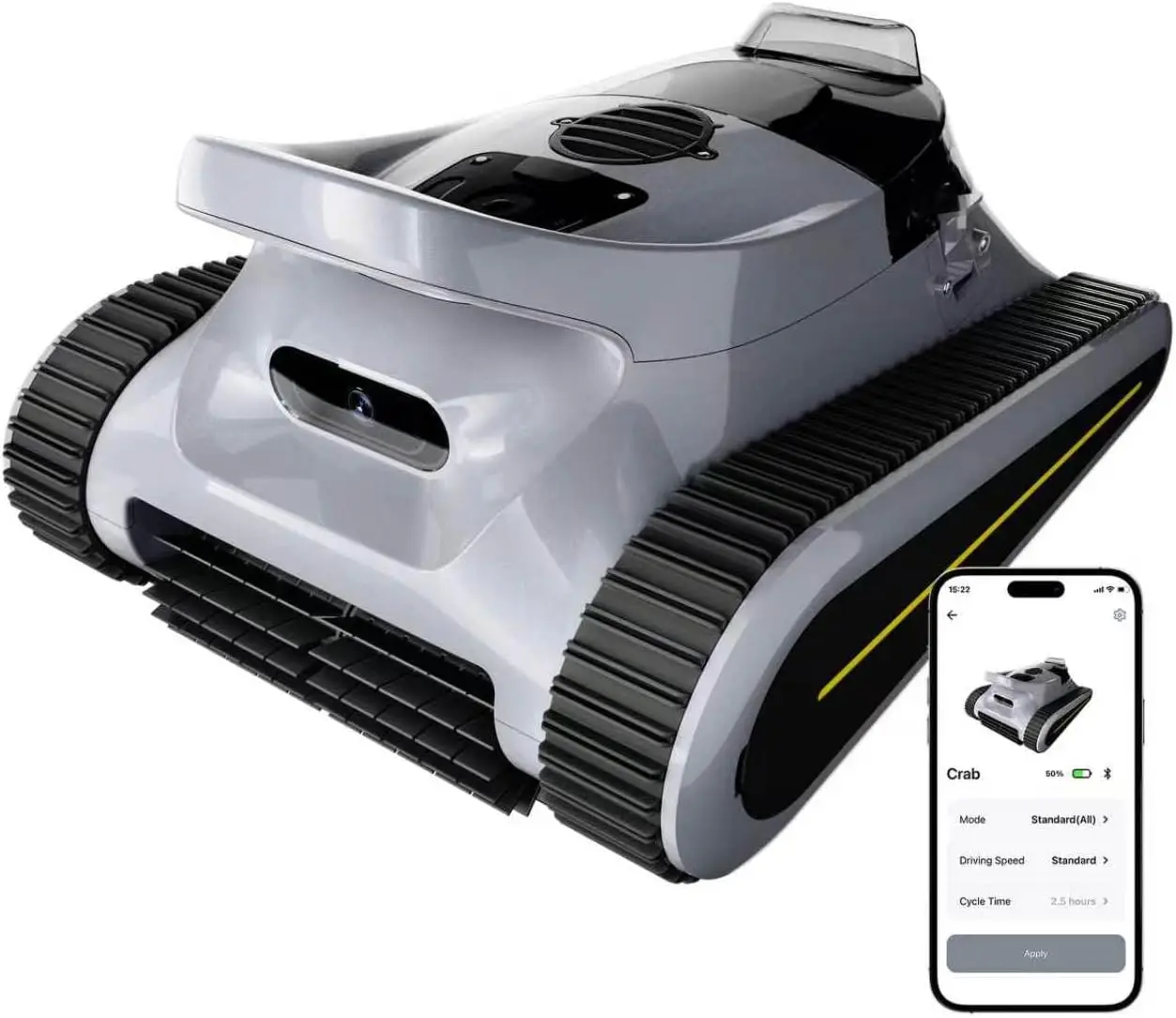 Pool Vacuum for Inground Pools & Above Ground Pool, Cordless Robotic Pool Cleaner with 180W Brushless Motor, 3-Hour Runtime, Wal
Pool Vacuum for Inground Pools & Above Ground Pool, Cordless Robotic Pool Cleaner with 180W Brushless Motor, 3-Hour Runtime, Wal