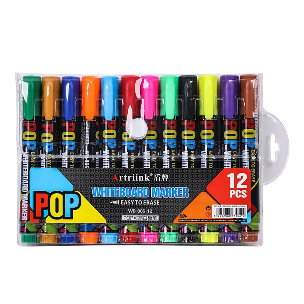 8/12 Colour POP Whiteboard Marker Set,Erasable, Refillable,Safety,Non-Toxic,High Capacity,Office,Conferencing,Educational Items
8/12 Colour POP Whiteboard Marker Set,Erasable, Refillable,Safety,Non-Toxic,High Capacity,Office,Conferencing,Educational Items