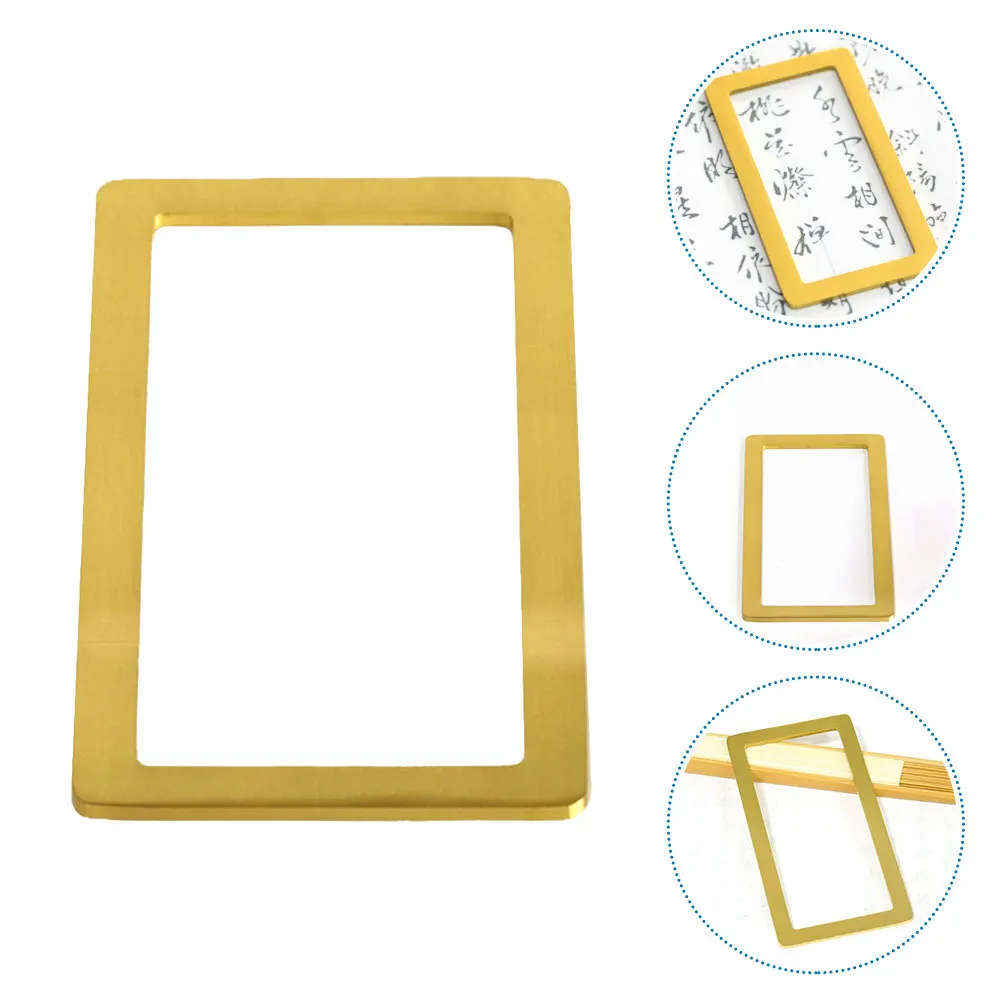 Copper Paperweight Chinese Calligraphy Rectangular Frame Golden Decorative Metal Office Gift Practice Supplies
Copper Paperweight Chinese Calligraphy Rectangular Frame Golden Decorative Metal Office Gift Practice Supplies